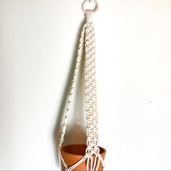 38” and 31” Set of 2 Macrame Plant Holders - Picture 5 of 11